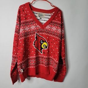 Cardinals Team V Neck Sweater Size XL